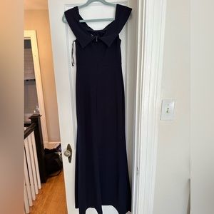 Lulus Off the Shoulder maxi gown in Navy